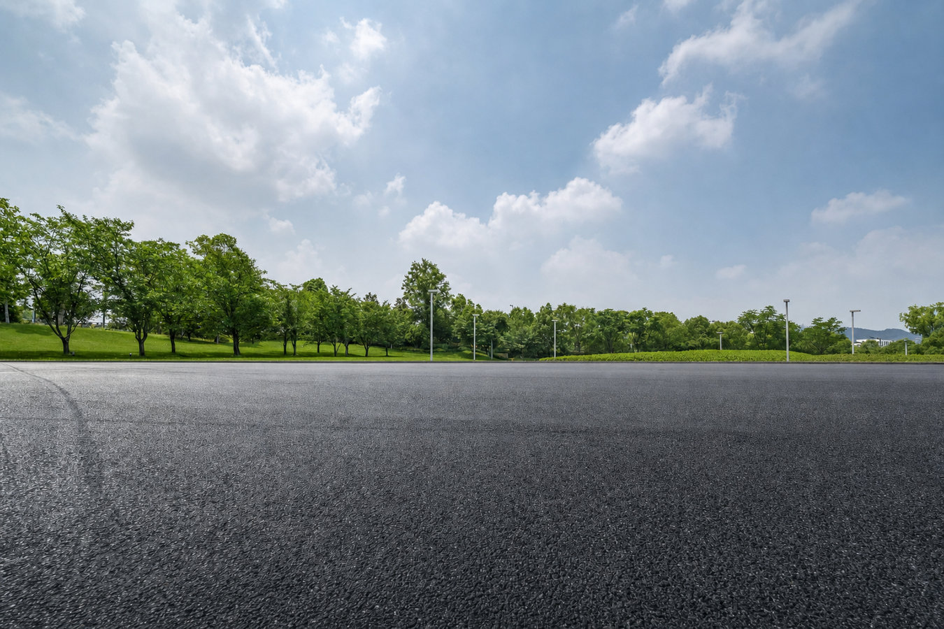 Parking lot paving